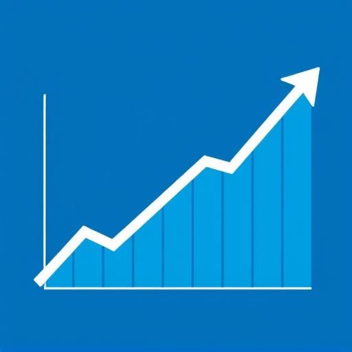 Grafico in rialzo che rappresenta l'andamento positivo del mercato azionario